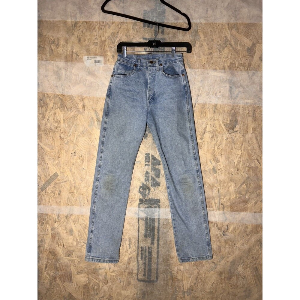 Wrangler Light Blue Jeans 24x30 Womens Work Pants Denim Light Blue Wash